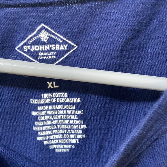 Blue St. john’s Bay Embroidered T Shirt - Picture 3 of 5